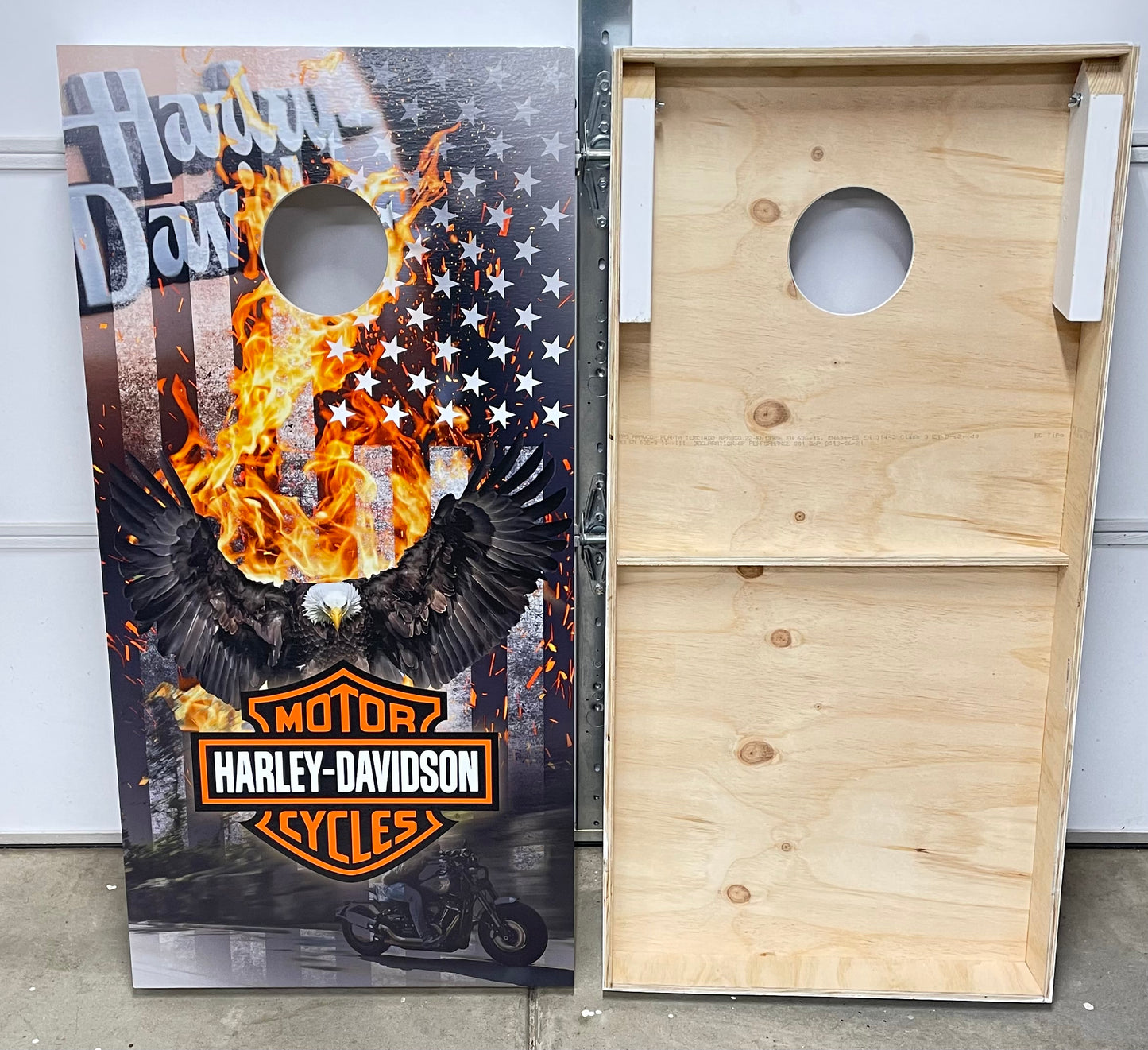 Harley Davidson Cornhole Set