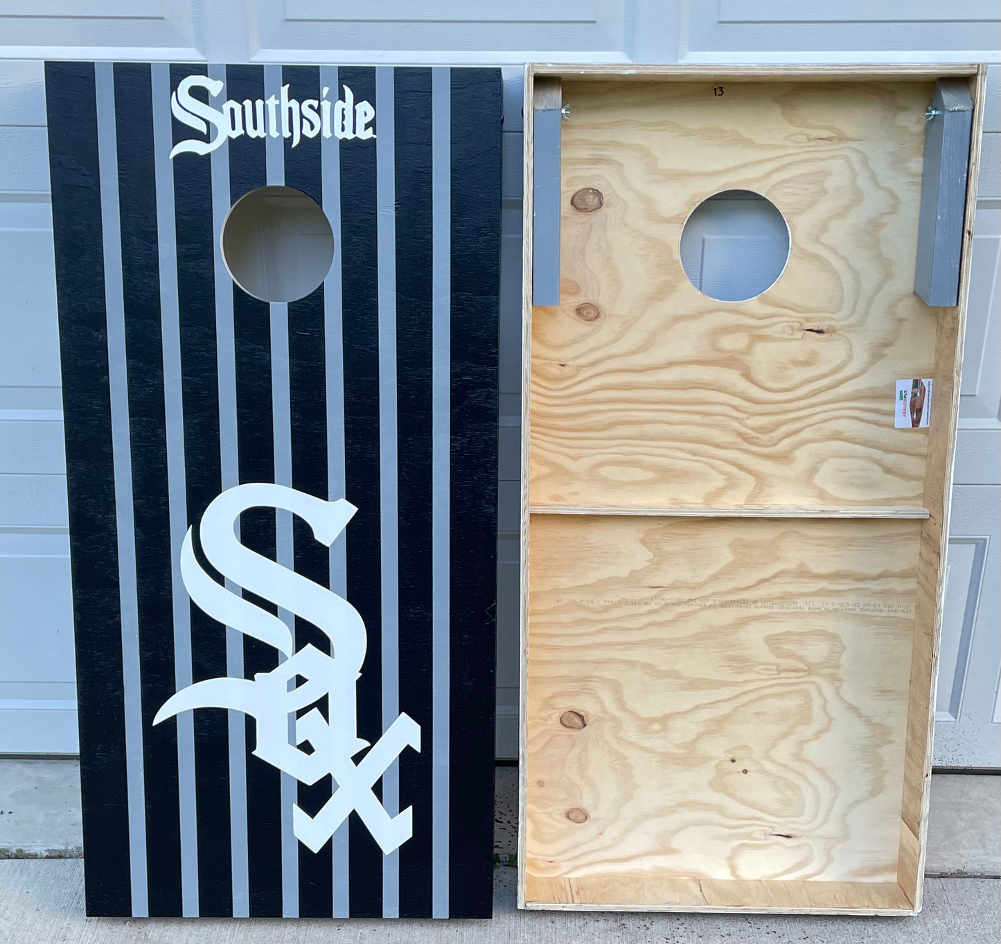 Sox "South Side" Pinstripe Cornhole Set