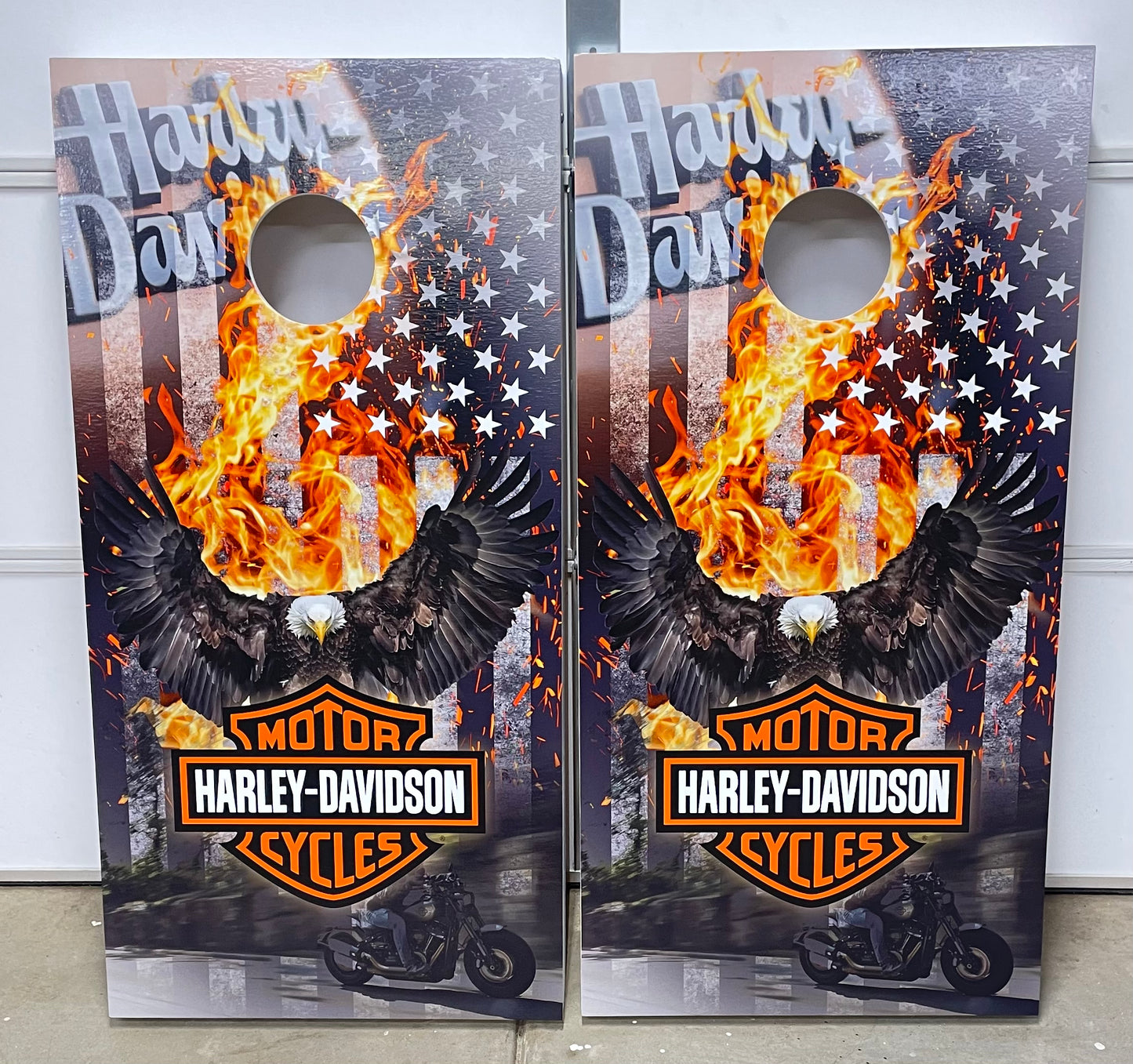 Harley Davidson Cornhole Set