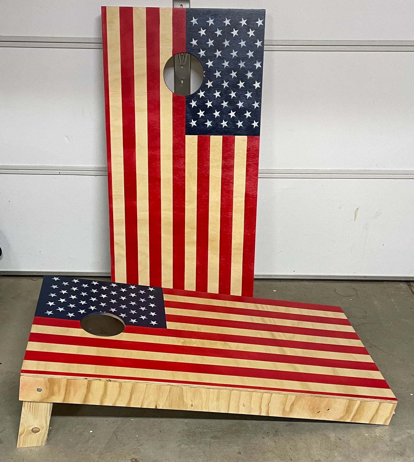 USA Flag Cornhole Set
